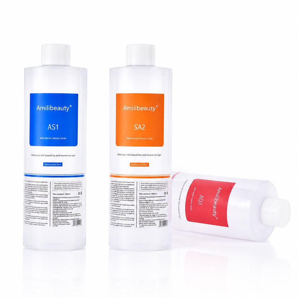 Hydrogen Oxygen Facial Special Serums Solution for Facial Cleansing, Face Skin Care, Hydrating 400ml（6 Bottles）