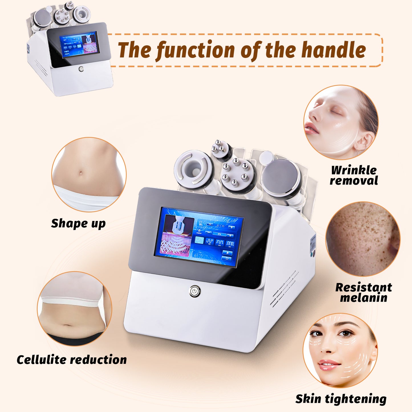 5 in 1 40K Cavitation Machine for Body Fat Removal Body Slimming