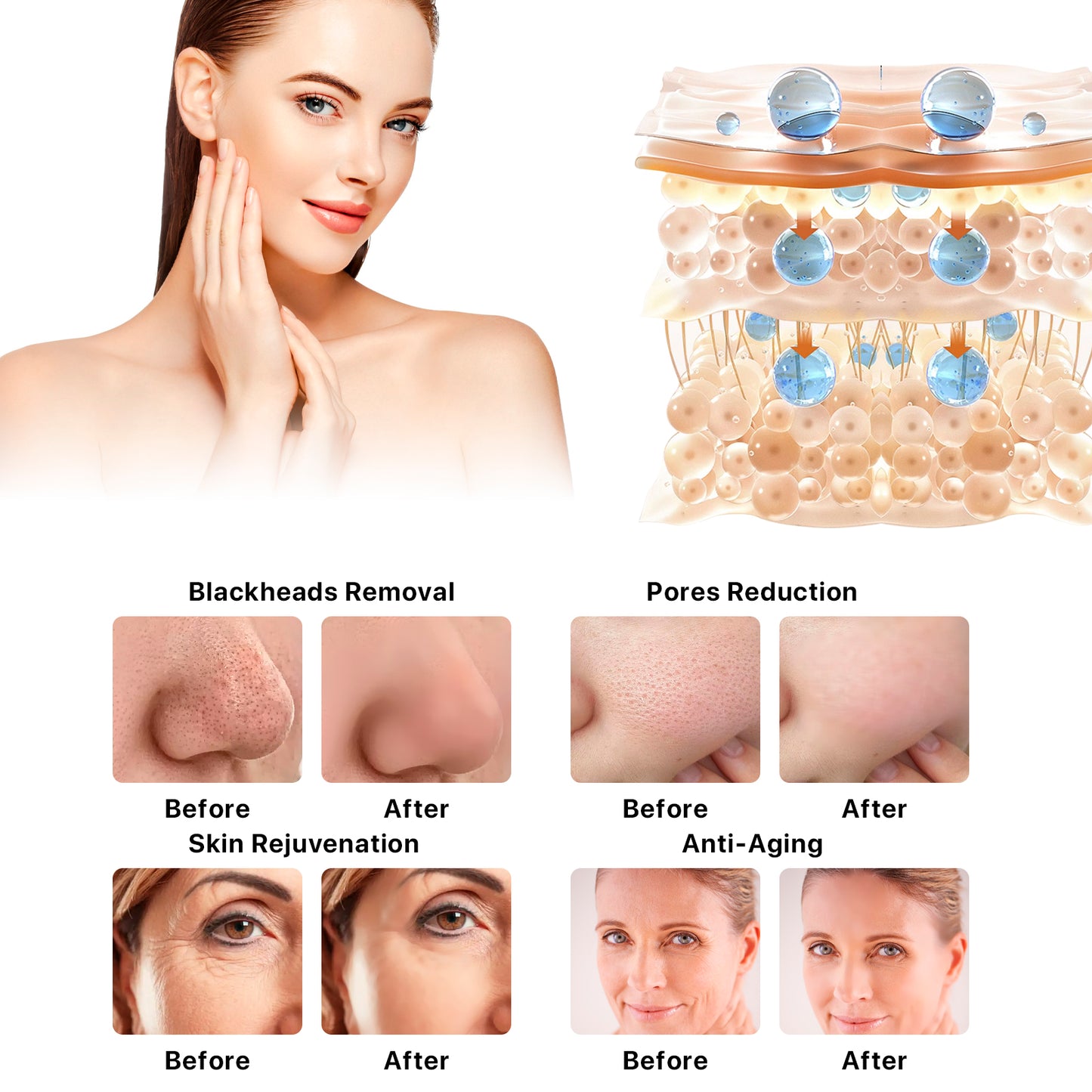 Hydrogen-Oxygen facial machine-14 in1