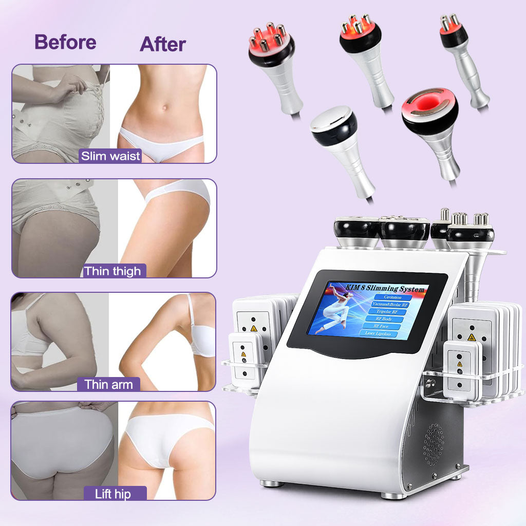 6 in 1 Multifunctional Cavitation RF Body Massager Slimming Machine
