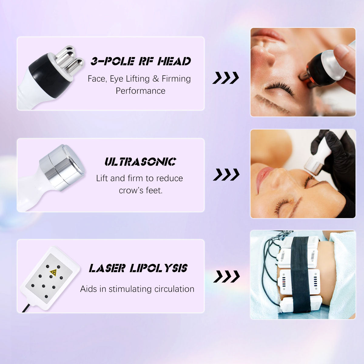 6 in 1  40K Cavitation Machine for Body Fat Removal  Body Slimming