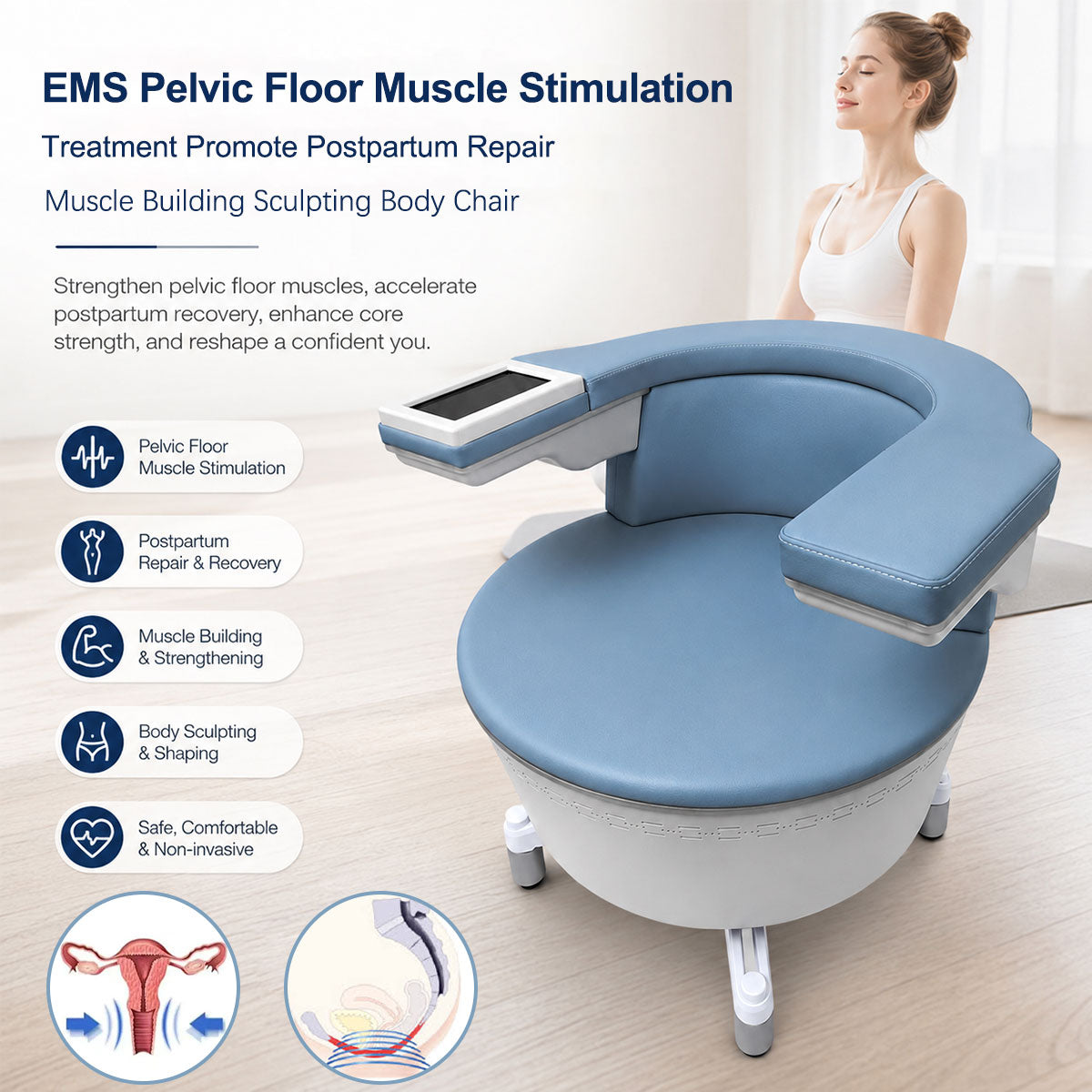 EMS Pelvic Floor Muscle Training Chair